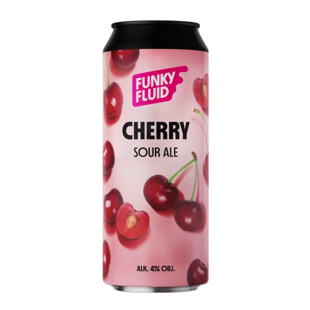 Piwo Funky Fluid Cherry 4% 500 ml puszka DRS