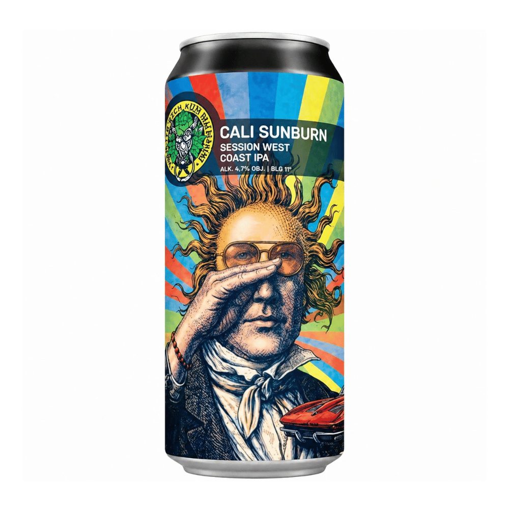 Piwo Piwne Podziemie Cali Sunburn Session West Coast IPA 4,7% 500 ml Puszka DRS