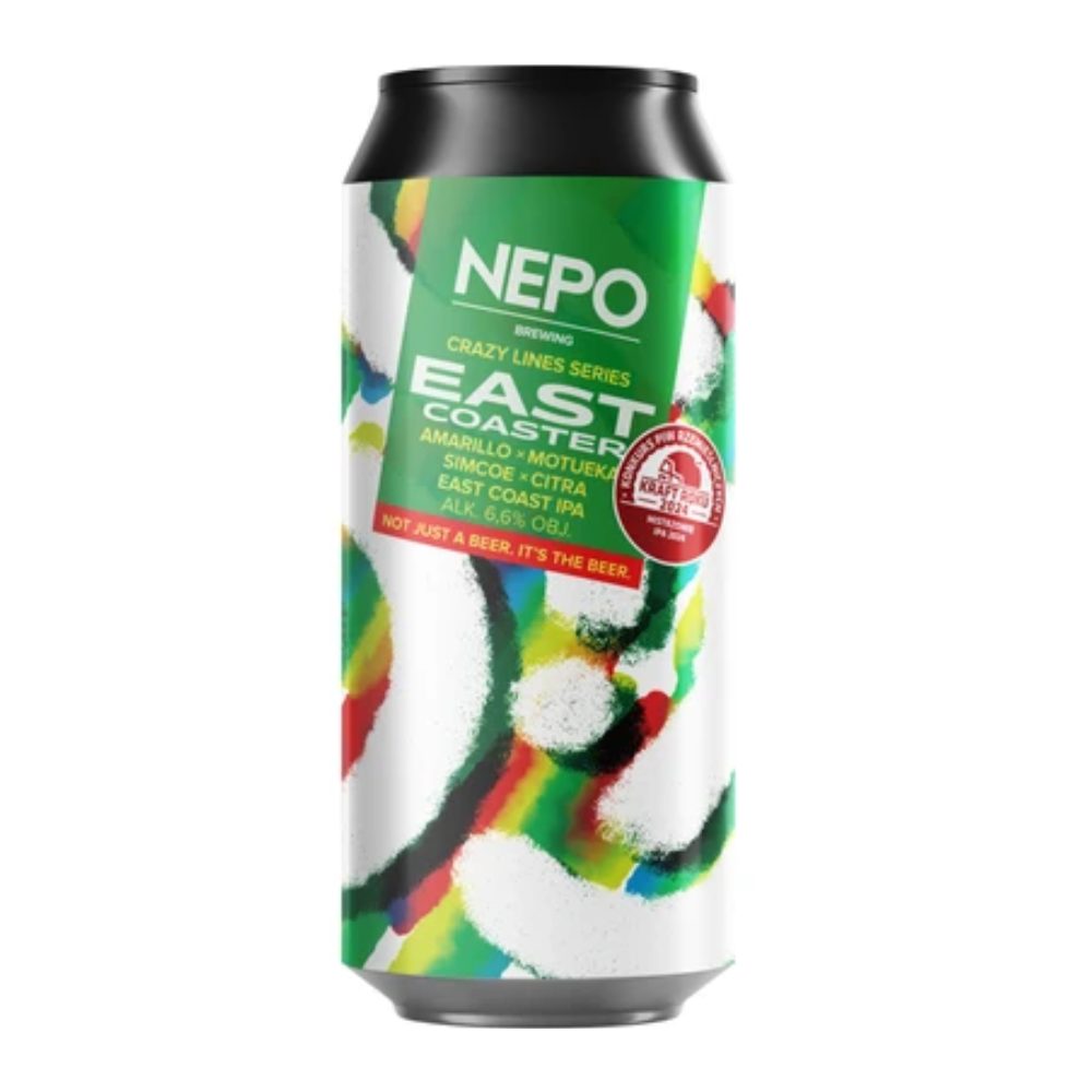 Piwo Nepomucen Crazy Lines Series East Coaster East Coast IPA 6,6% 500 ml puszka