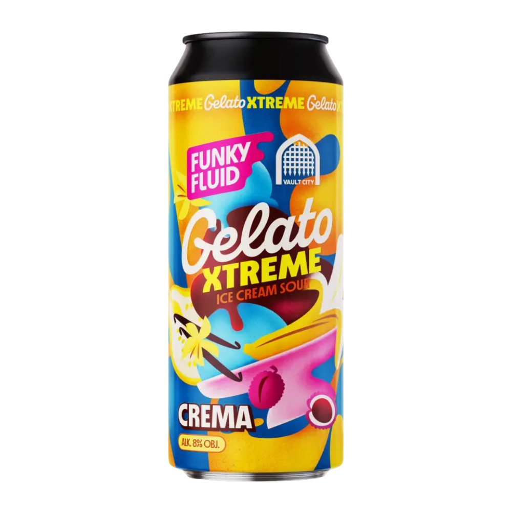 Piwo Funky Fluid x Vault CityGelato Xtreme Crema 8% 500 ml puszka