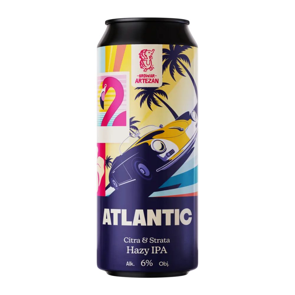 Piwo Artezan Atlantic Double Hazy IPA 6% 500 ml puszka