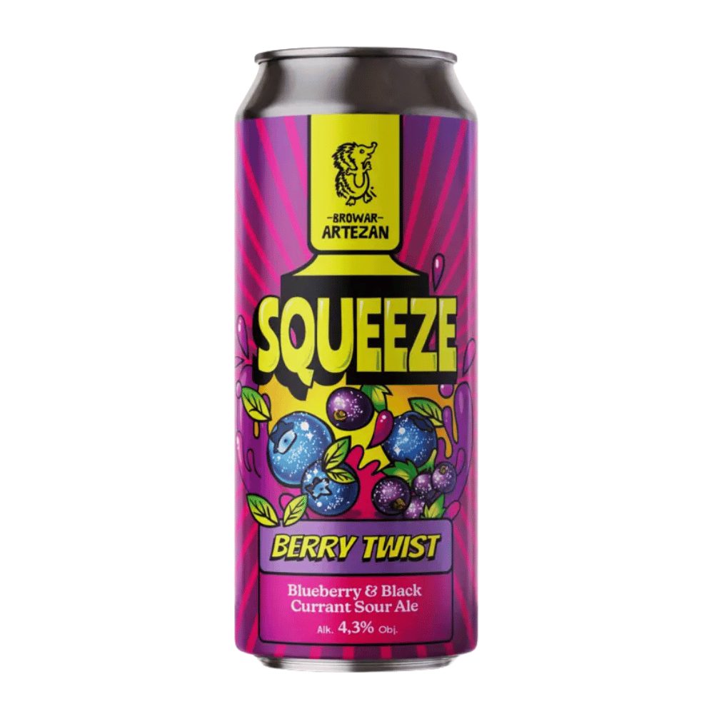 Piwo Artezan Squeeze Berry Twist 4,3% 500 ml puszka