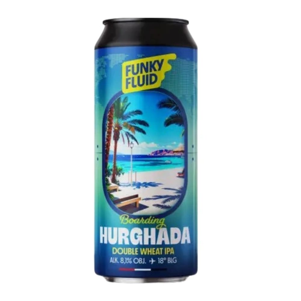 Piwo Funky Fluid Boarding Hurghada Double Wheat IPA 8,1% 500 ml puszka