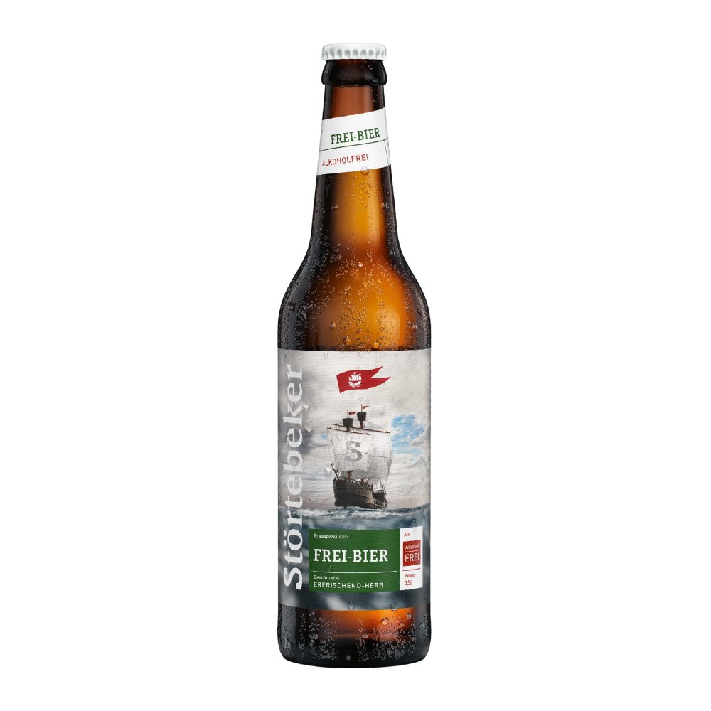 Piwo Stortebeker Frei Bier Alkoholfrei 0%Alk 500 ml Butelka Zwrotna