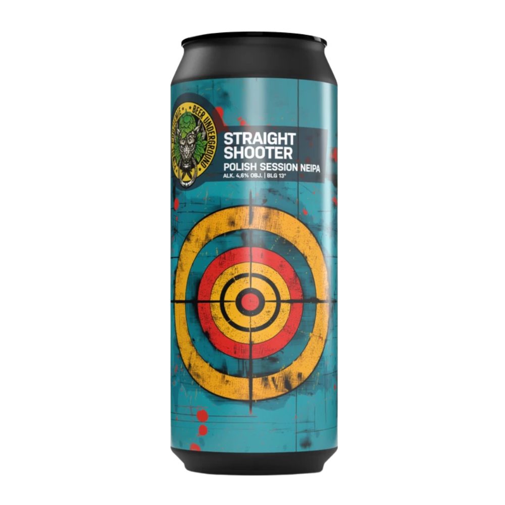 Piwo Piwne Podziemie Straight Shooter Polish NEIPA 4,6% 500 ml puszka