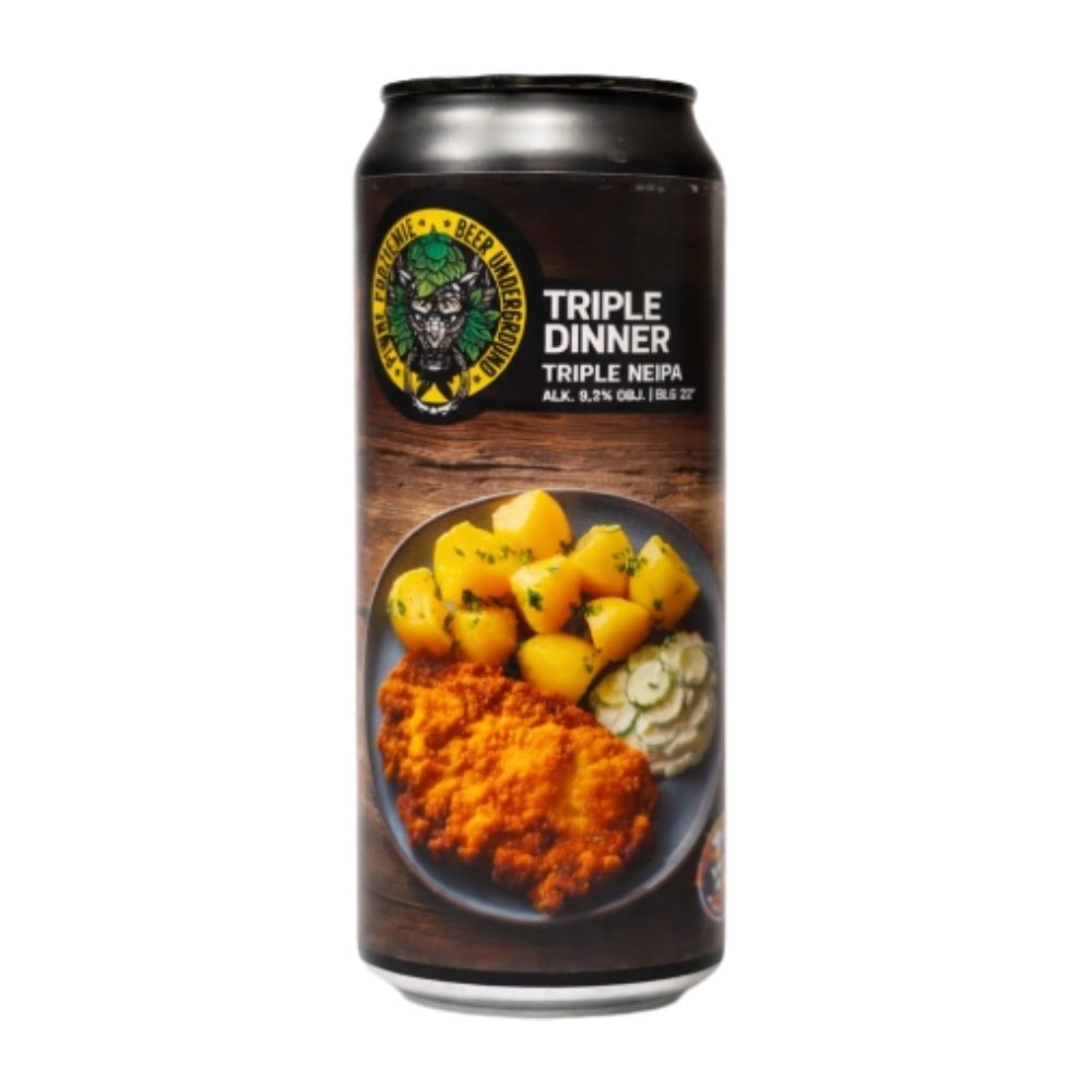 Piwo Piwne Podziemie Triple Dinner Triple IPA 9,2% 500 ml puszka DRS