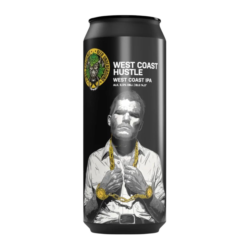 Piwne Podziemie West Coast Hustle IPA 6,5% 500 ml puszka
