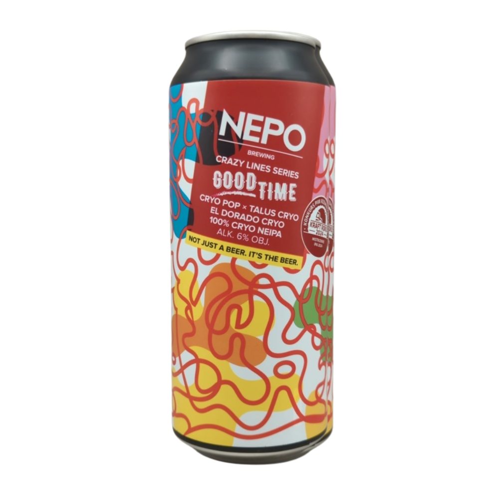 Piwo Nepomucen Good Time Crazy Lines Series NEIPA 6% 500 ml puszka DRS