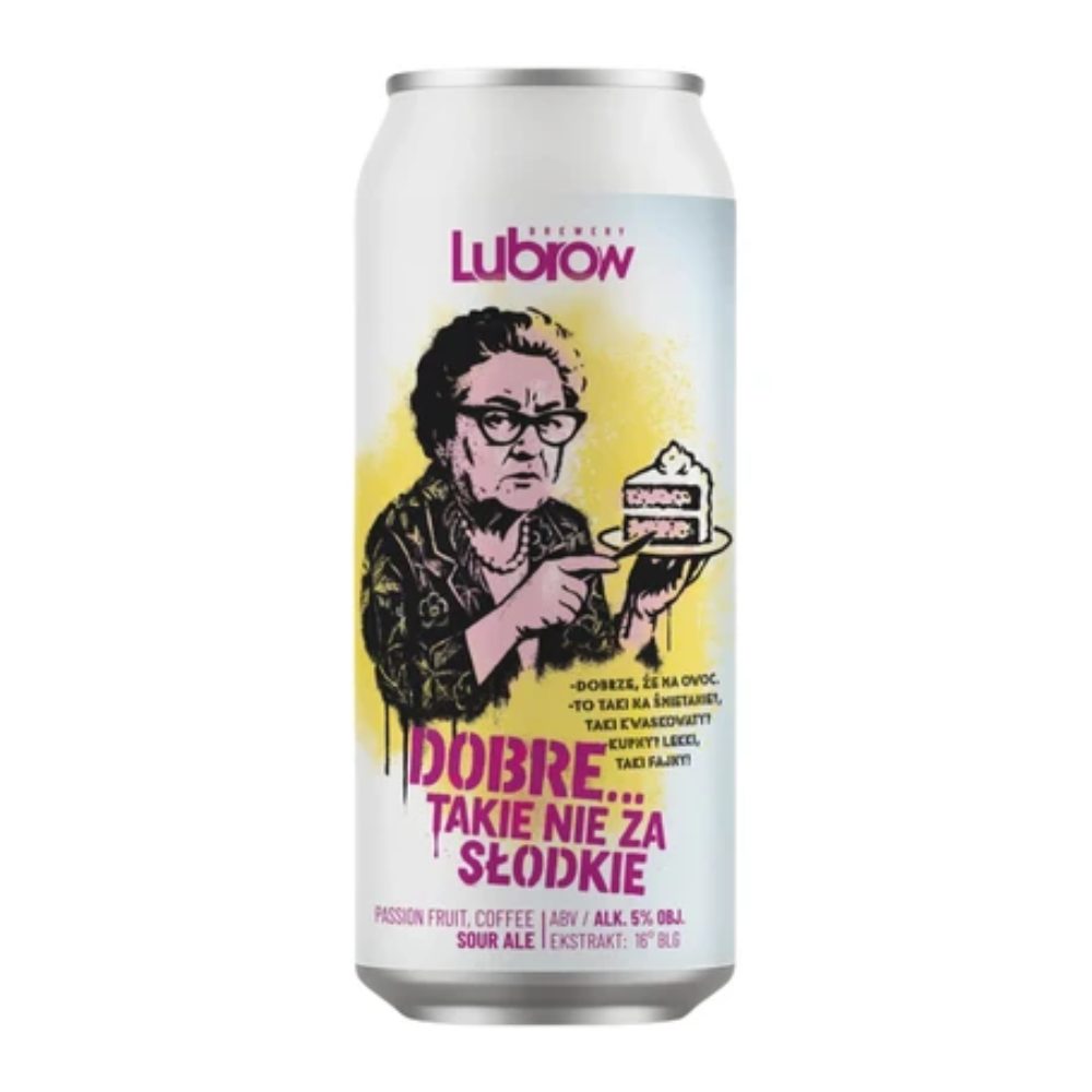 Piwo Lubrow Dobre takie nie za słodkie 5% 500 ml puszka DRS