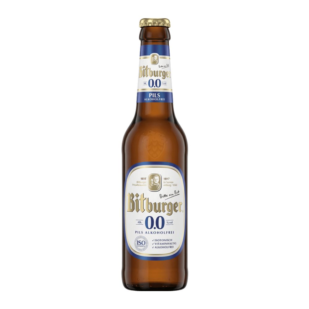 Piwo Bitburger Pils 0% 500 ml zwrotna