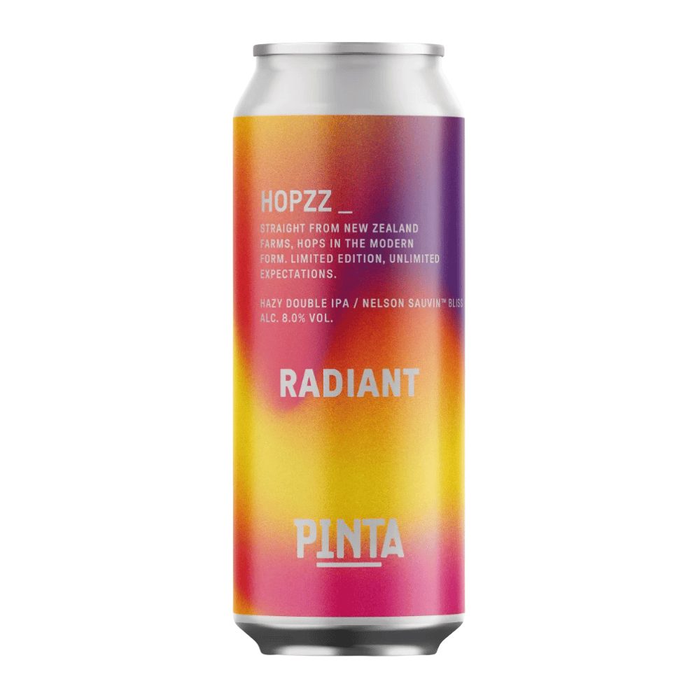 Piwo Pinta Hopzz_Radiant Hazy Double IPA 8% 500 ml puszka DRS