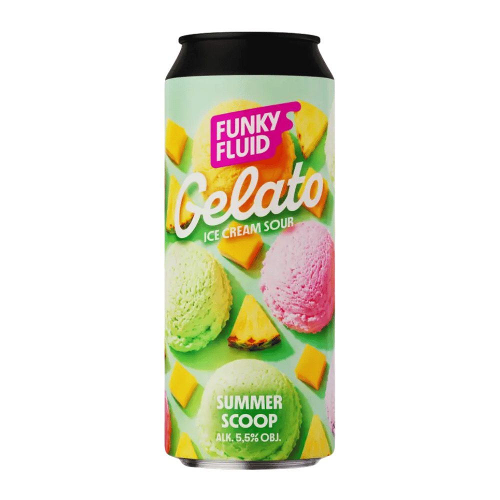 Piwo Funky Fluid Gelato Summer Scoop Ice Cream Sour 5,5% 500 ml puszka DRS