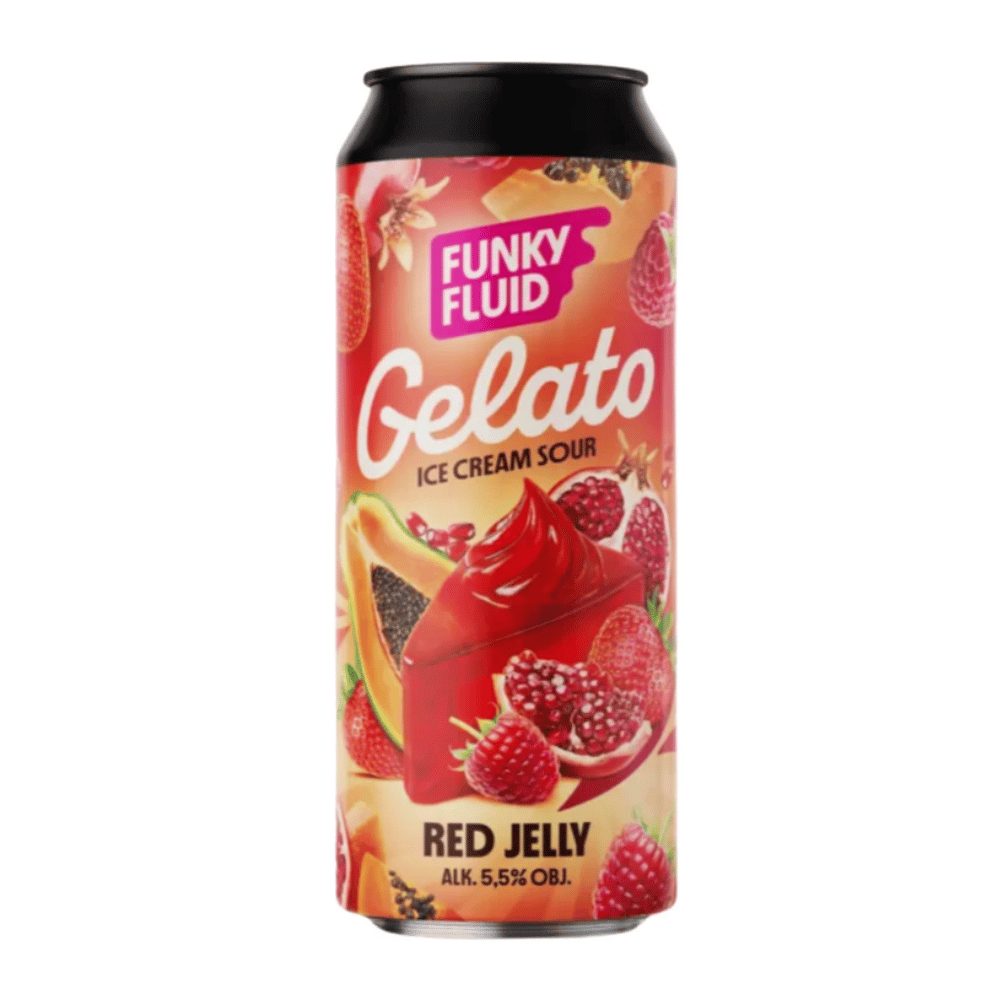 Piwo Funky Fluid Gelato Red Jelly 5,5% 500 ml puszka