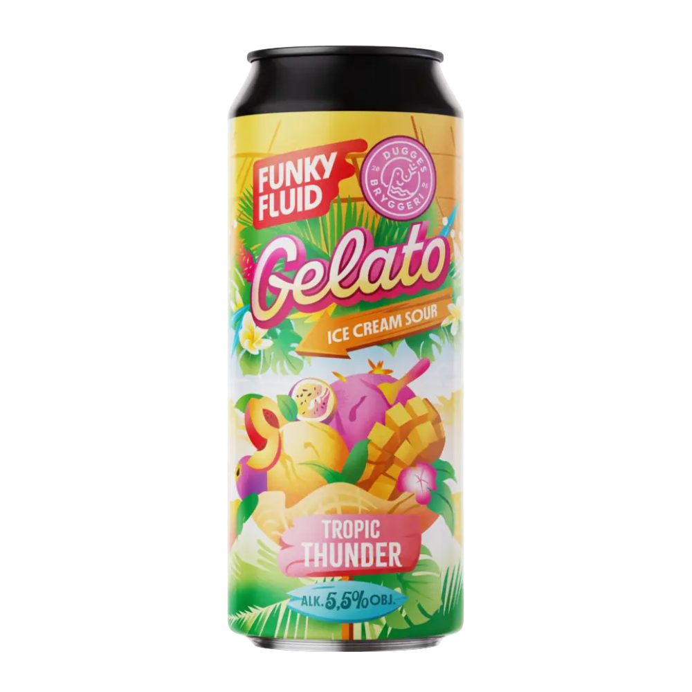 Piwo Funky Fluid Gelato Tropic Thunder 5,5% 500 ml puszka DRS