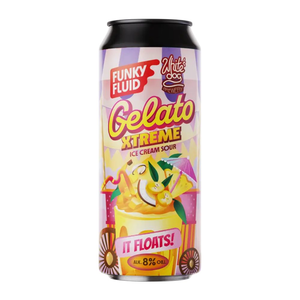 Piwo Funky Fluid Gelato Xtreme It Floats! Ice Cream Sour 8% 500 ml puszka DRS
