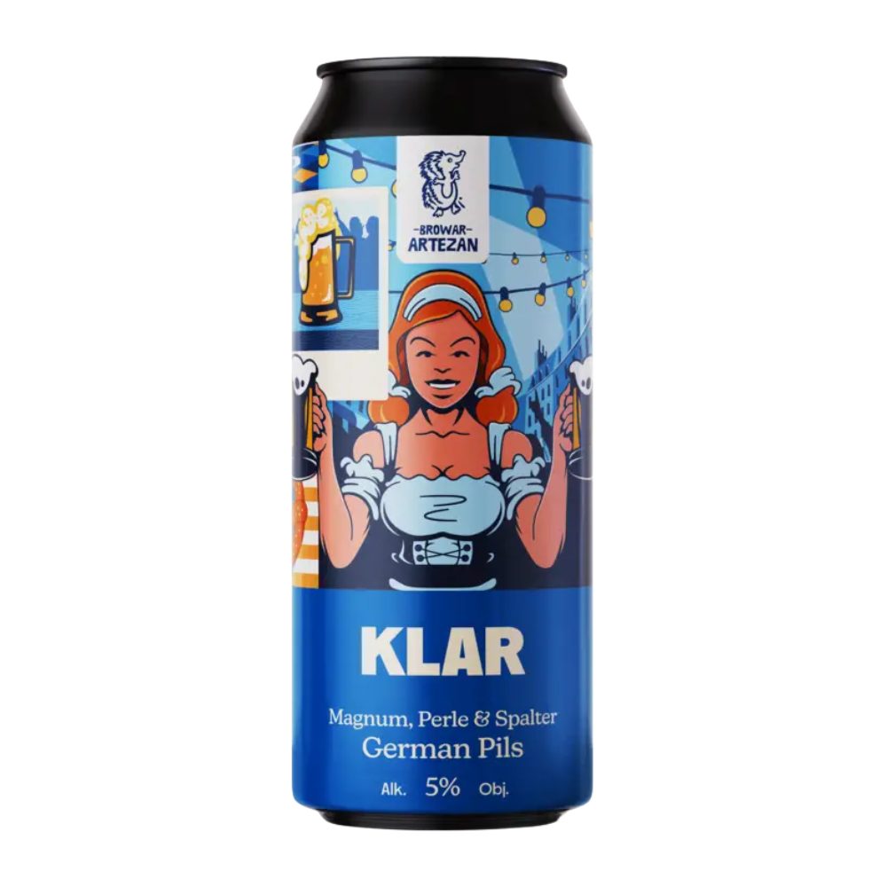 Piwo Artezan Klar German Pils 5% 500 ml puszka