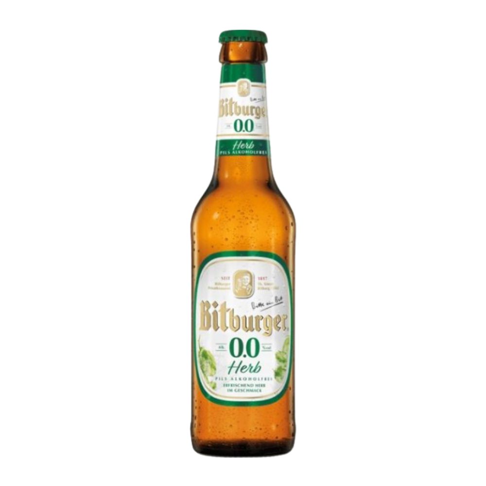 Piwo Bitburger Herb Pils  0% 500 ml zwrotna