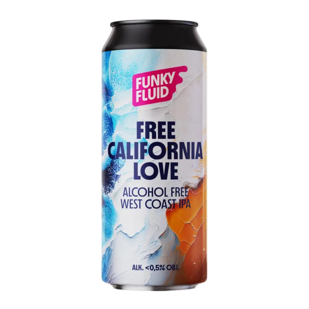 Piwo Funky Fluid Free California Love West Coast IPA 0% 500 ml puszka