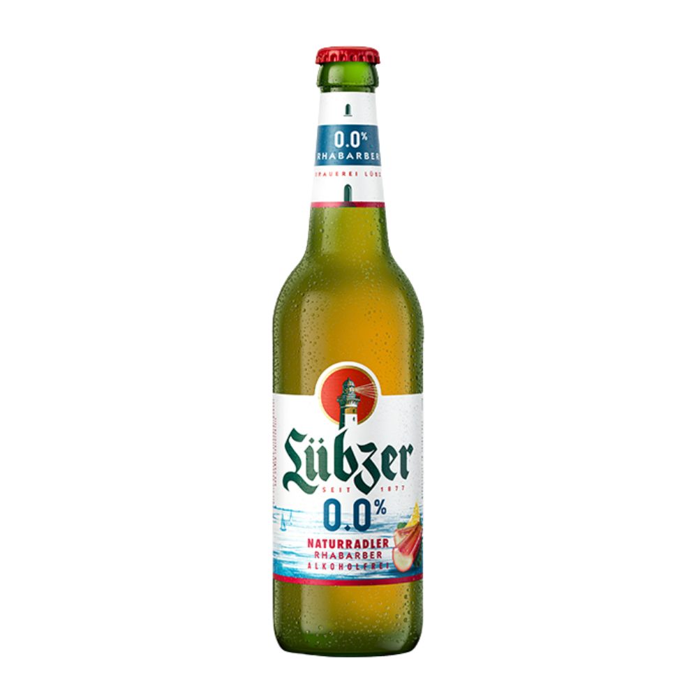 Piwo Lubzer Naturradler Rhabarber Alkoholfrei 0% 500 ml zwrotna