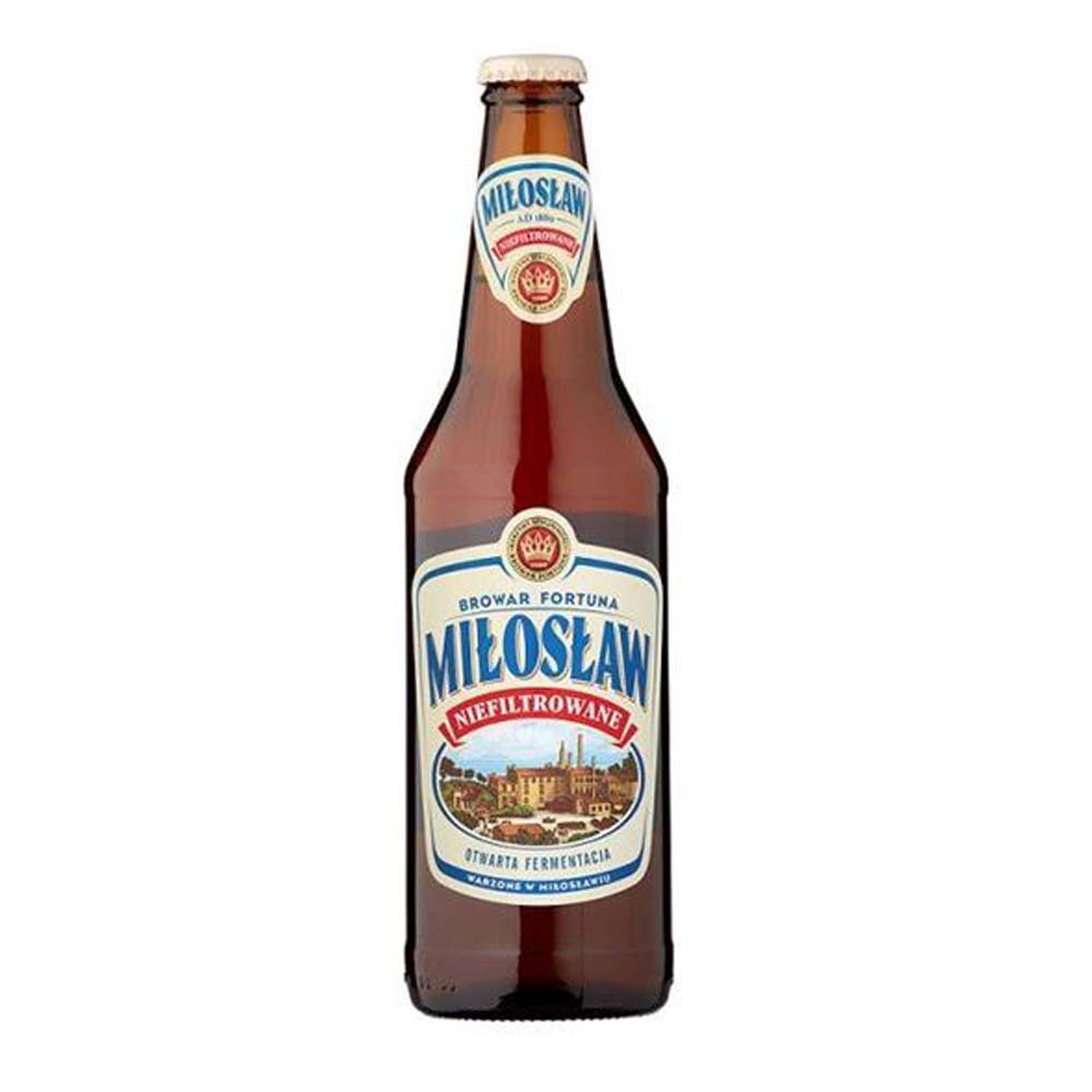 Piwo Miłosław Niefiltrowane 5,5% 500 ml