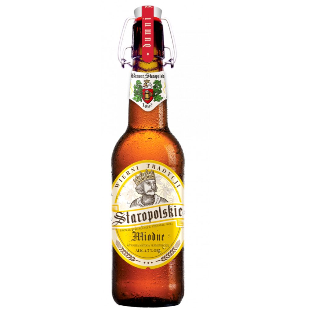Piwo Browar Staropolski Miodne 4,7% 500 ml