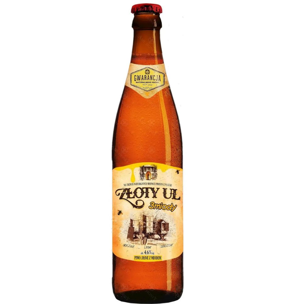 Piwo Browar Staropolski Złoty Ul 3 Miody 4,6% 500 ml