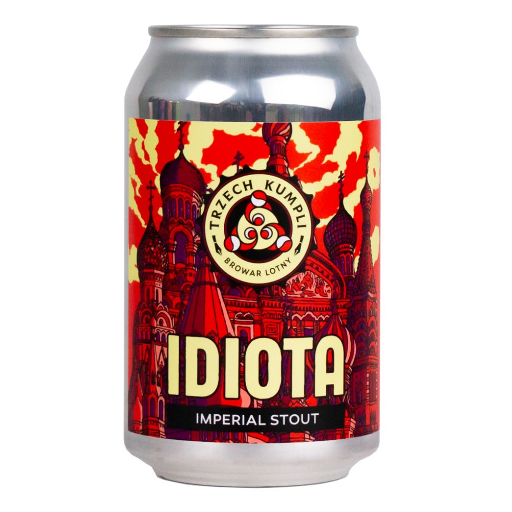 Piwo Trzech Kumpli Idiota Imperial Stout 10,5% 330 ml Puszka