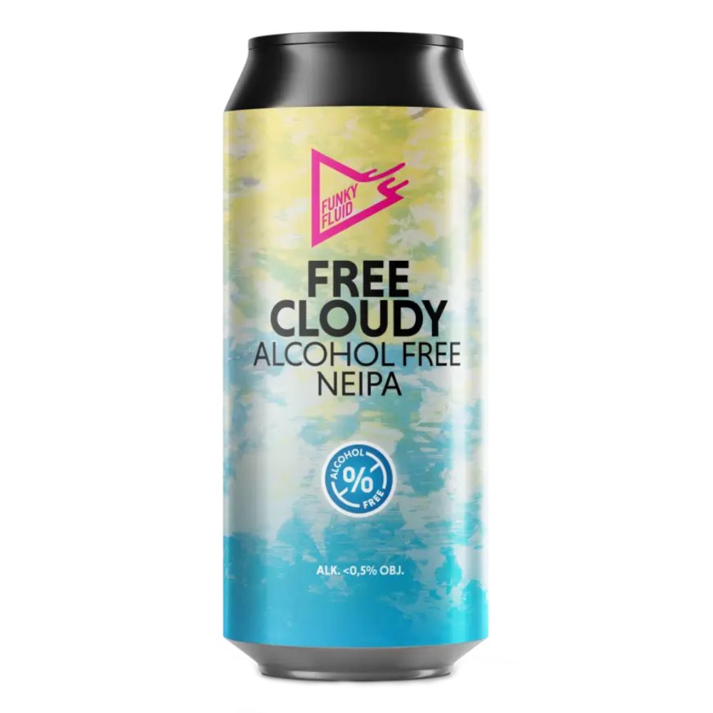 Piwo Funky Fluid Cloudy Free IPA 0% 500 ml puszka