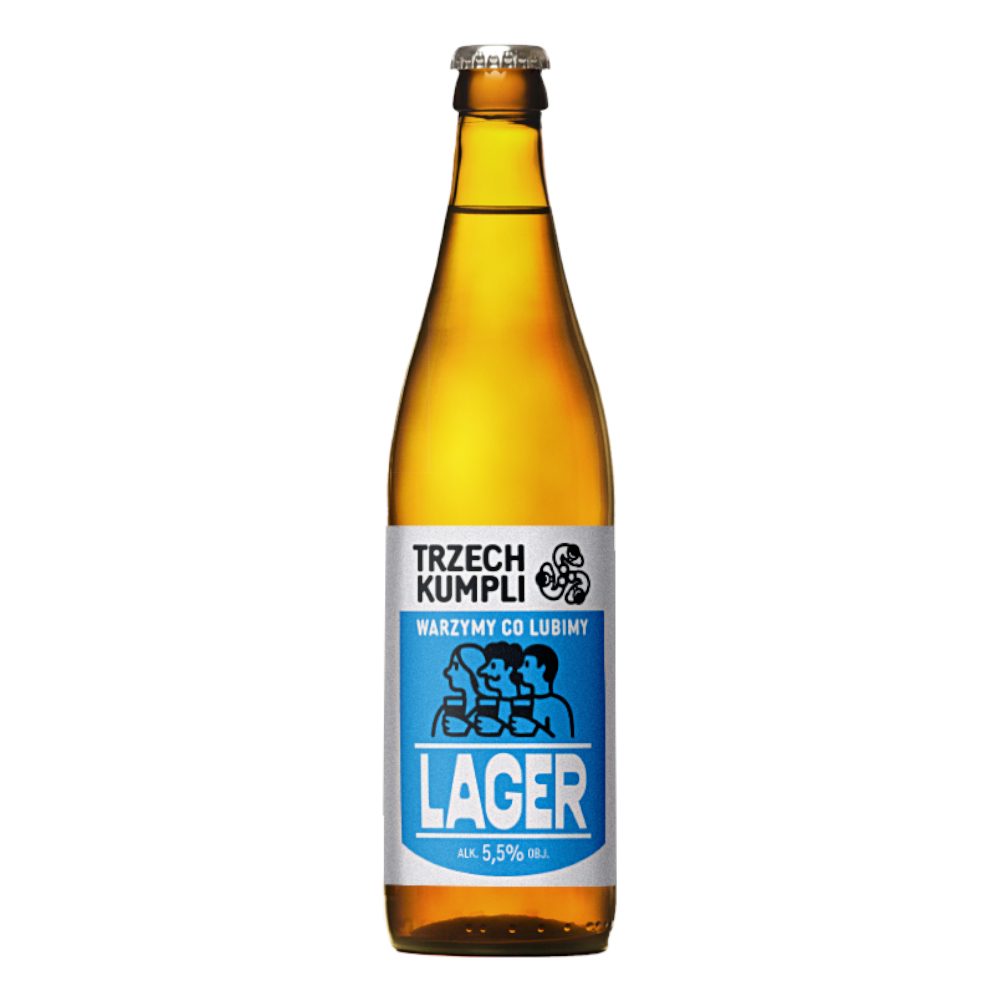 Piwo Trzech Kumpli Lager Kraft Roku 5,5% 500 ml