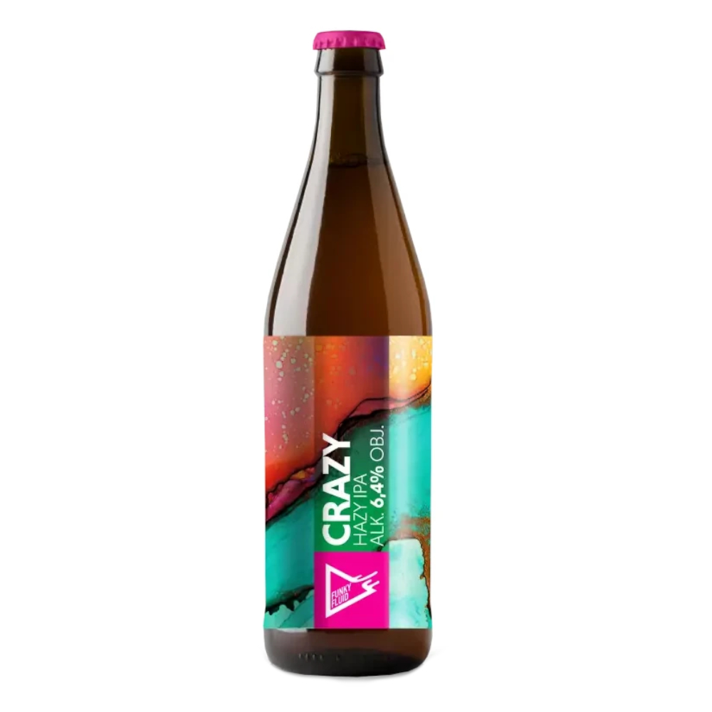Piwo Funky Fluid Crazy Hazy IPA 6,3% 500 ml