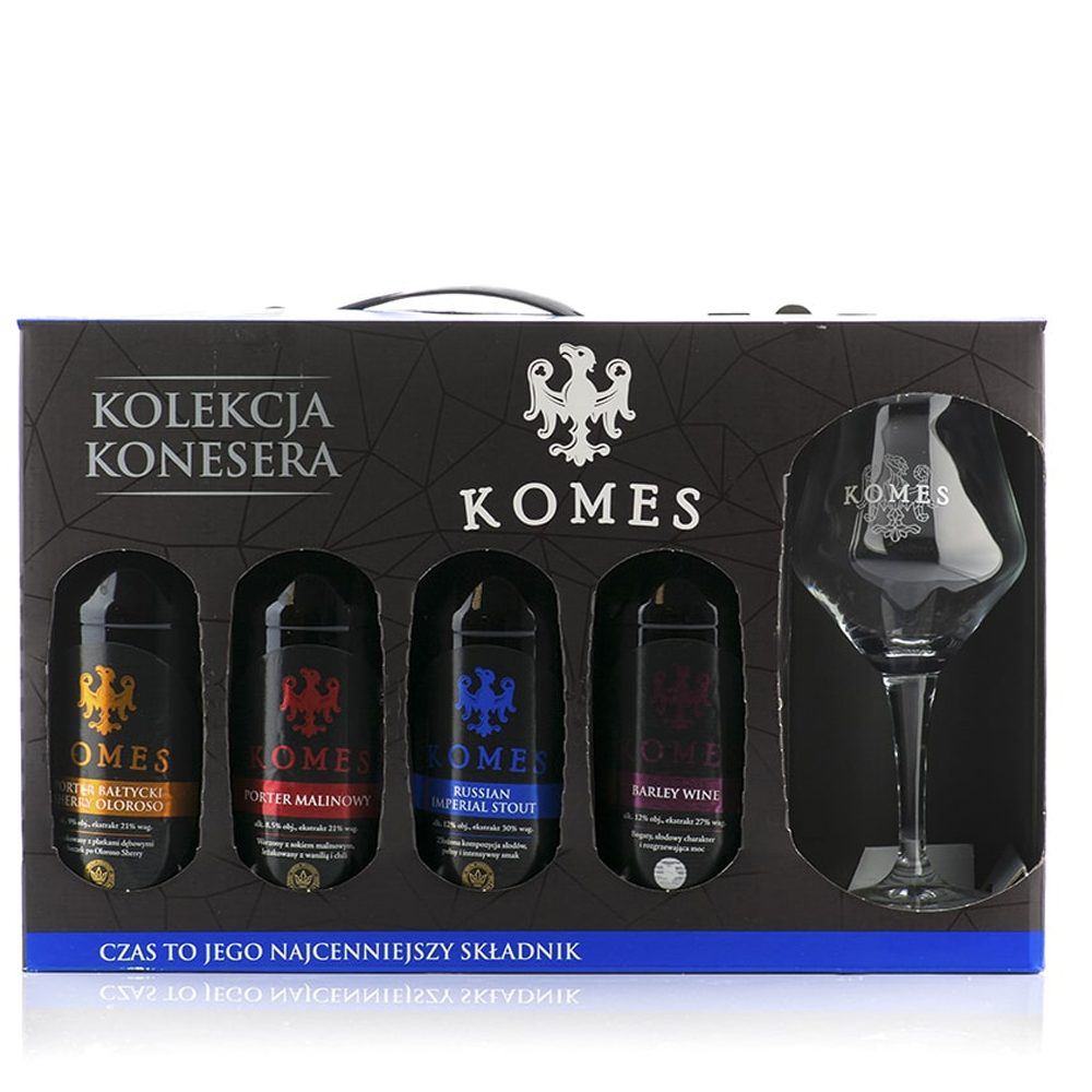 Piwo Komes Koneser 500 ml zestaw 4+1