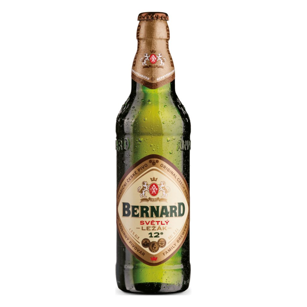 Piwo Bernard 12 Světlý Ležák 4,9% 500 ml