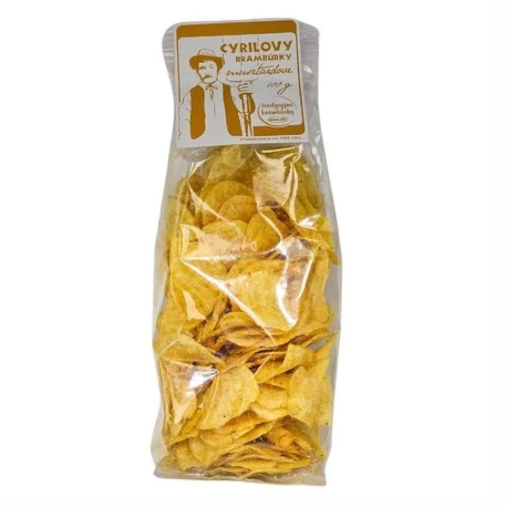 Chipsy Ziemniaczane Cyrilovy Bramburky musztardowe 100 g