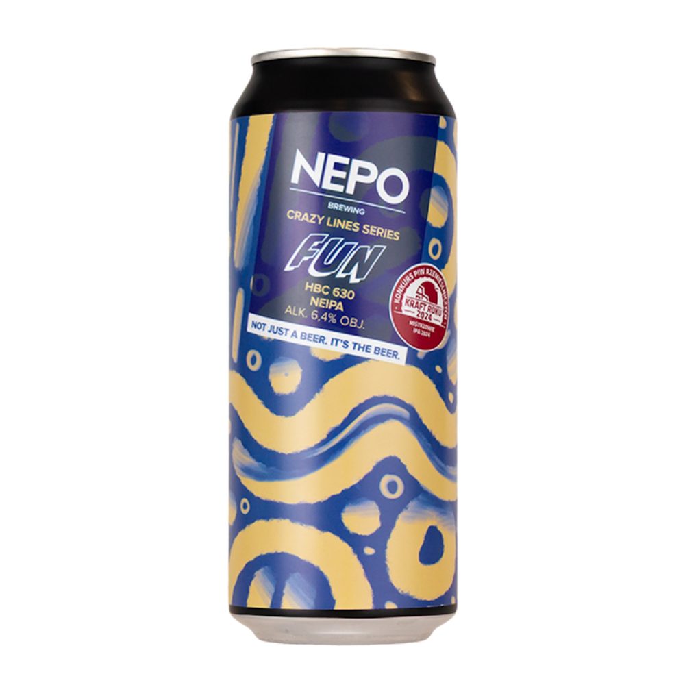 Piwo Nepomucen Crazy Lines Series Fun HBC 630 NEIPA 500 ml puszka
